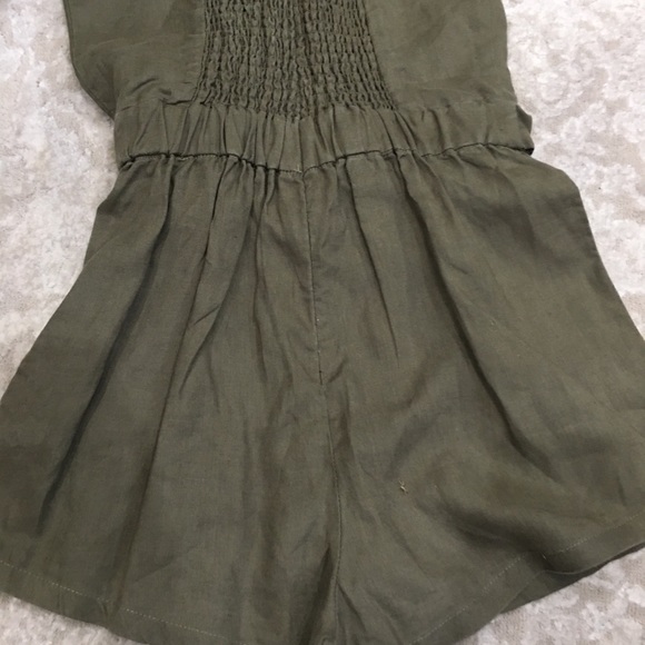 Olive Green Mini Romper - Picture 9 of 9